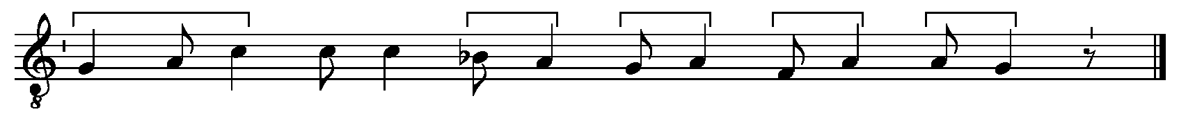 Refrain musical notation